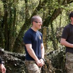 Members of The Household Cavalry Mounted Regiment enjoying laser combat at Battlefield Live in Pembrokeshire